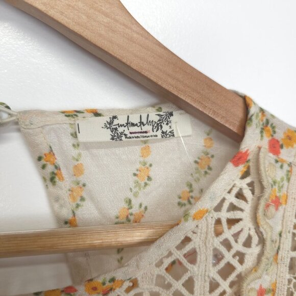 Intimately Free People Bali Tate Mixed Media Bodysuit in Cream Medium - Picture 8 of 14